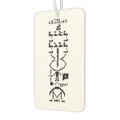 Désodorisant Pour Voiture Message binaire Arecibo 1974 (Gauche)