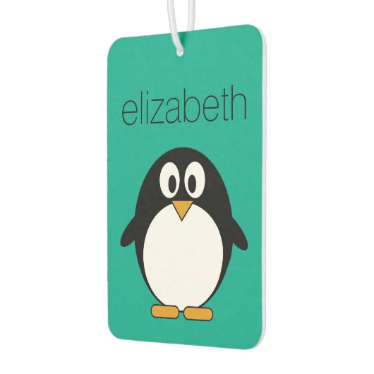 Désodorisant Pour Voiture mignon manchot émeraude de pingouin et noir (Gauche)