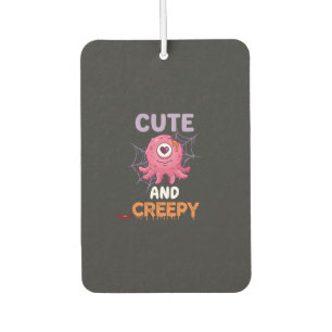 Désodorisant Pour Voiture Mignon Monstre Rose Créatif Halloween Toile d'Arai