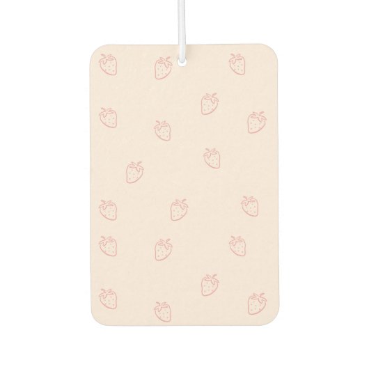Désodorisant Pour Voiture Minimalisme de la Fraise (Devant)