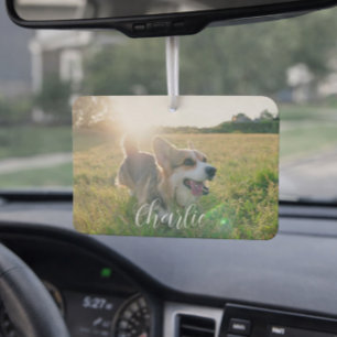 Désodorisant Pour Voiture Modèle de photo de compagnie personnalisable & Tex