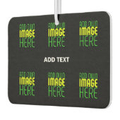 DÉSODORISANT POUR VOITURE MODÈLE DE TEXTE D'IMAGE NOIRE SIMPLE ET MODERNE (Gauche)