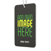 DÉSODORISANT POUR VOITURE MODÈLE DE TEXTE D'IMAGE NOIRE SIMPLE ET MODERNE (Gauche)