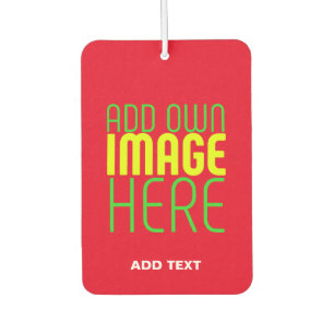 DÉSODORISANT POUR VOITURE MODÈLE DE TEXTE D'IMAGE ROUGE SIMPLE MODERNE