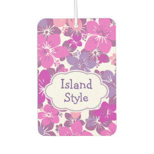 Désodorisant Pour Voiture Modèle floral d'hibiscus de style île hawaïenne