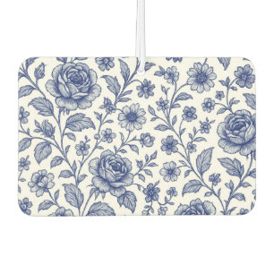 Désodorisant Pour Voiture Modèle Floral Royal Bleu Rose