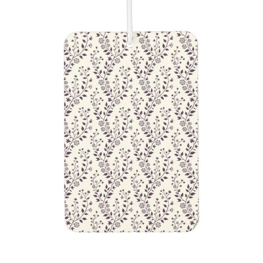 Désodorisant Pour Voiture Modern Boho Floral Pattern Plum White (Devant)