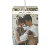 Désodorisant Pour Voiture Moderne Famille des deux côtés Photo personnalisée (Devant)