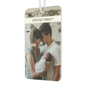 Désodorisant Pour Voiture Moderne Famille des deux côtés Photo personnalisée