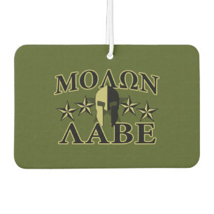Désodorisant Pour Voiture Molon Labe Casque spartiate 5 étoiles
