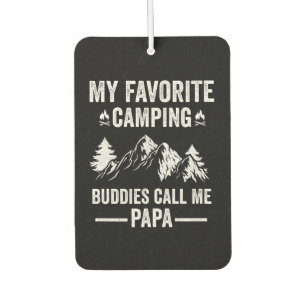 Désodorisant Pour Voiture Mon Camping Préféré - Les Copains M'appellent Papa