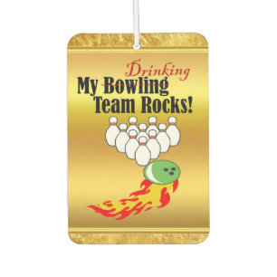 Désodorisant Pour Voiture Mon équipe de bowling/buveur roche