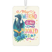 Désodorisant Pour Voiture Mon Week-End Est Réservé (Dos)