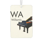 Désodorisant Pour Voiture Monogramme ajouter le nom de la lettre initiale te (Dos)