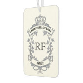 Désodorisant Pour Voiture Monogramme de devis à deux faces sur mesure (Gauche)