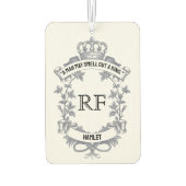 Désodorisant Pour Voiture Monogramme de devis à deux faces sur mesure (Dos)