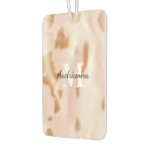 Désodorisant Pour Voiture Monogramme de vache blanche rose (Gauche)