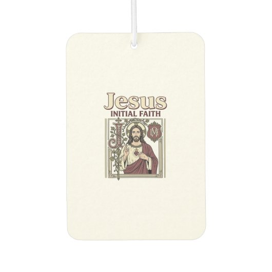 Désodorisant Pour Voiture Monogramme initial de Jésus Foi Monogramme initial (Devant)