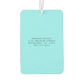 Désodorisant Pour Voiture Monogramme moderne (Dos)