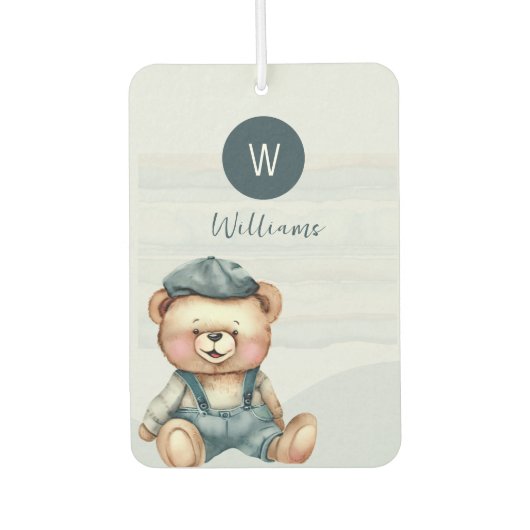 Désodorisant Pour Voiture Monogramme personnalisé (Devant)