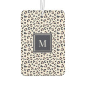 Désodorisant Pour Voiture monogramme rose Empreinte de léopard (Dos)