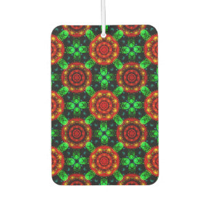 Désodorisant Pour Voiture Motif Abstrait Élégant Bohème Moderne Floral #504