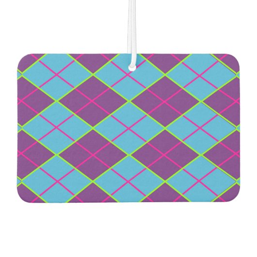 Désodorisant Pour Voiture Motif Argyle Classique (Devant)