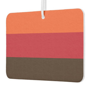 Désodorisant Pour Voiture motif couleur Vintage les années 70 rétro 3 bandes