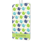 Désodorisant Pour Voiture Motif De Baleines, Beaux Baleines, Votre Nom (Gauche)