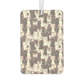 Désodorisant Pour Voiture Motif de chats blancs et gris (Dos)