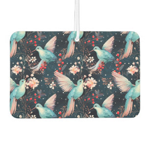 Désodorisant Pour Voiture Motif de colibris d'hiver