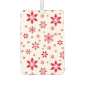 Désodorisant Pour Voiture Motif de flocon de neige, Flammes de neige rouges, (Dos)