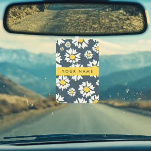 Désodorisant Pour Voiture Motif de marguerite, marguerites blanches, Votre n