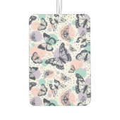 Désodorisant Pour Voiture Motif de papillons rétro coloré (Dos)