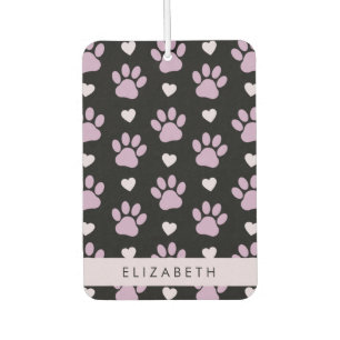 Désodorisant Pour Voiture Motif De Pâtes, Pâtes Lilac, Coeurs, Votre Nom