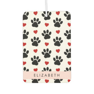 Désodorisant Pour Voiture Motif De Pâtes, Pâtes Noires, Coeurs Rouges, Votre