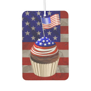 Désodorisant Pour Voiture MOTIF de patisserie du pavillon des États-Unis