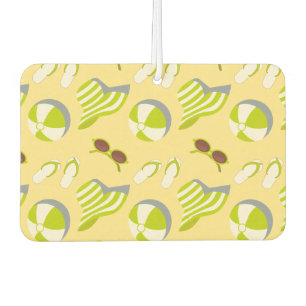 Désodorisant Pour Voiture Motif de plage avec lunettes de soleil et casquett