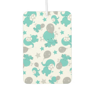 Désodorisant Pour Voiture Motif Des Eléphants Bleus, Eléphants Mignons, Étoi
