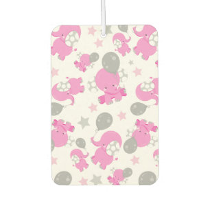 Désodorisant Pour Voiture Motif Des Eléphants Roses, Eléphants Mignons, Étoi