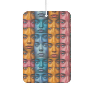 Désodorisant Pour Voiture Motif des faces colorées