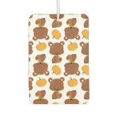 Désodorisant Pour Voiture Motif D'Ours, Ours Mignons, Automne, Citrouille (Devant)