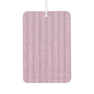 Désodorisant Pour Voiture Motif en tricot rayé Jersey en rose poudré