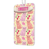 Désodorisant Pour Voiture Motif Floral Personnalisé de Cerise de Chat Mignon (Gauche)