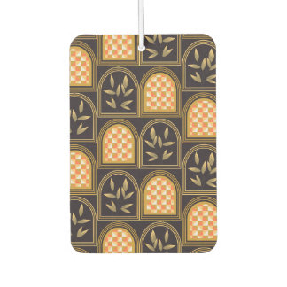 Désodorisant Pour Voiture Motif géométrique floral Art Déco de luxe sans cou