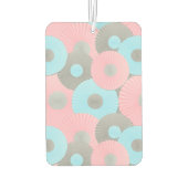 Désodorisant Pour Voiture Motif Pastel du cercle de gomme à bulle Origami (Dos)