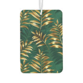 Désodorisant Pour Voiture Motif sans couture avec des fougères dorées (Dos)