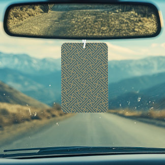 Désodorisant Pour Voiture Motif Sayagata, Japonais, Or et Bleu Nuit