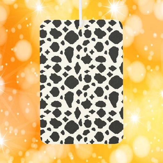 Désodorisant Pour Voiture Motif Vache Noir et Blanc