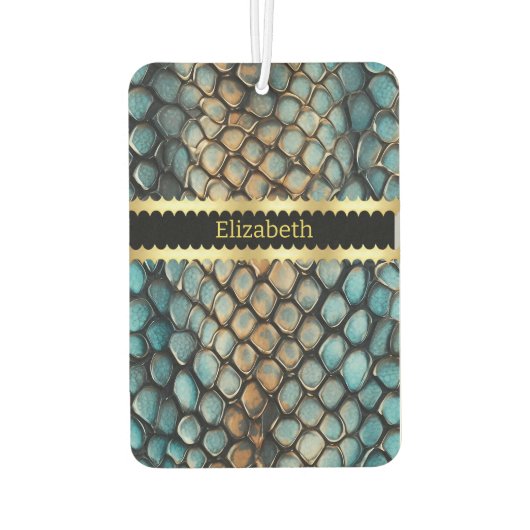 Désodorisant Pour Voiture Motifs complexes de la peau d'un serpent venimeux (Dos)